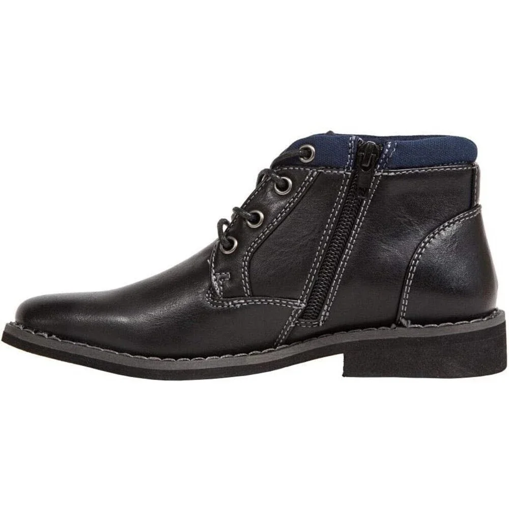 Deer Stags Irvine Boots Kids US 13 Black Memory Foam Round Toe Chukka JOBB1700